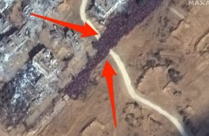 FOTO. Imaginile din satelit arată mulțimea de palestinieni care încearcă să fugă din Gaza. Locuitorii rămân fără apă și mâncare