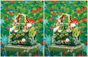 Hilary Pecis transformă celebra Lady Dior Bag. Un artist român a recreat geanta cu modele tradiționale