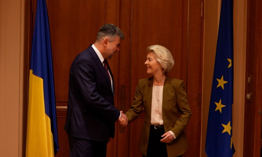 Ciolacu, discuţii cu Ursula von der Leyen despre aderarea completă la spaţiul Schengen şi PNRR