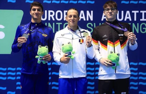 România ia o medalie de aur la Campionatul European de înot pentru juniori de la Vilnius