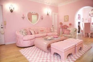 Pink Tate, o tânără din SUA, și-a decorat casa în roz pentru că este fană Barbie. Ce alte transformări au mai făcut admiratorii de desene animate